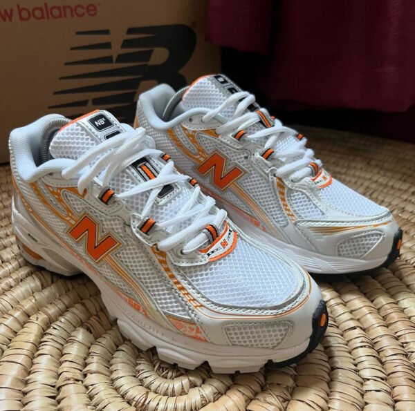 New Balance 740 White Orange – Image 3