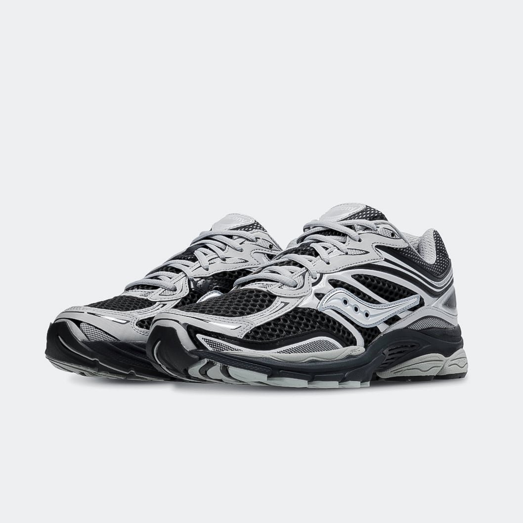 Saucony ProGrid 9 Black Silver – Image 2