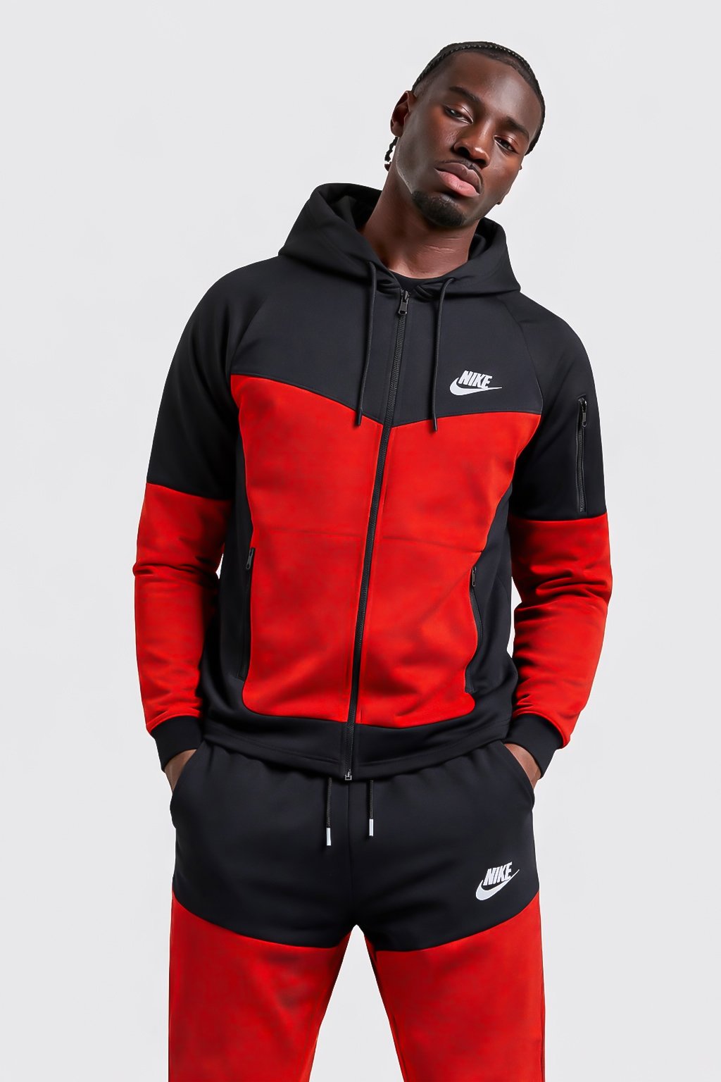 Ensemble Nike Capuche Black & Red