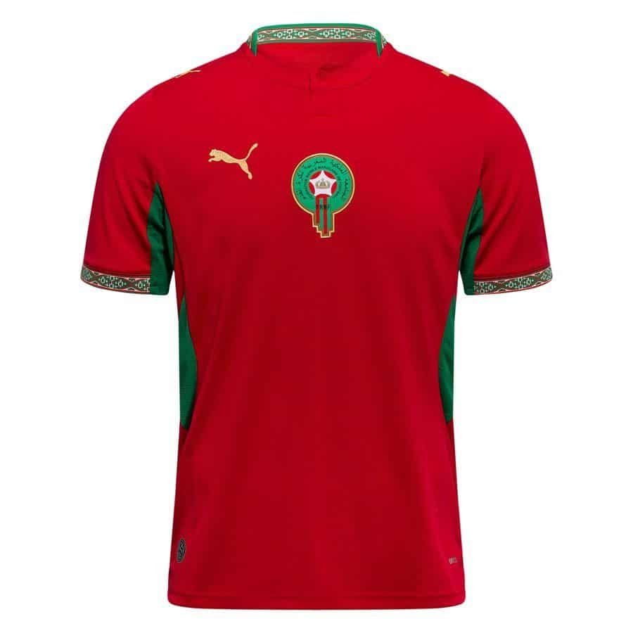 Maillot Puma Maroc Domicile Rouge Edition Speciale Coupe du Monde 2026