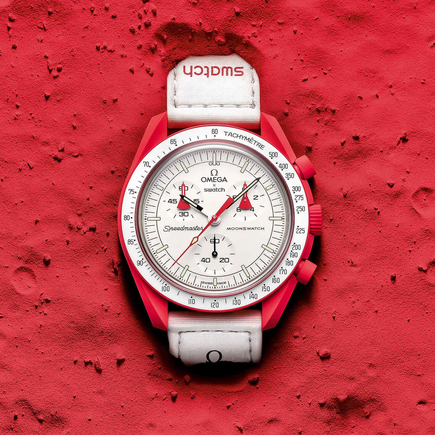 Swatch x Omega MoonSwatch Red
