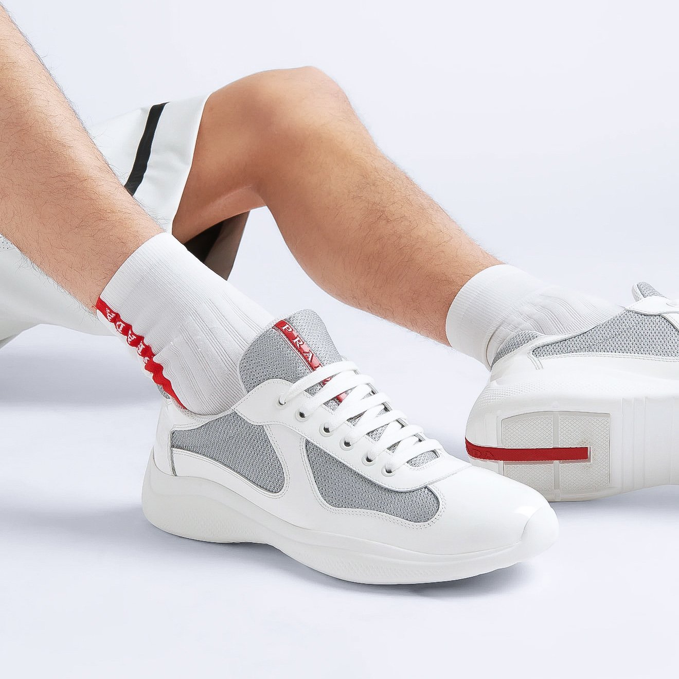 PRADA AMERICA’S CUP WHITE GREY – Image 4