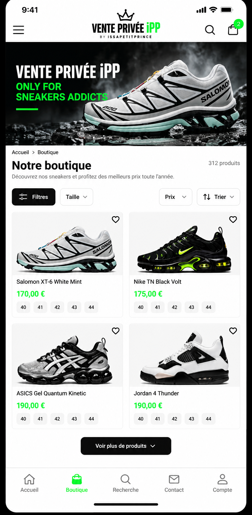 VENTE PRIVÉE iPP – ONLY FOR SNEAKERS ADDICTS