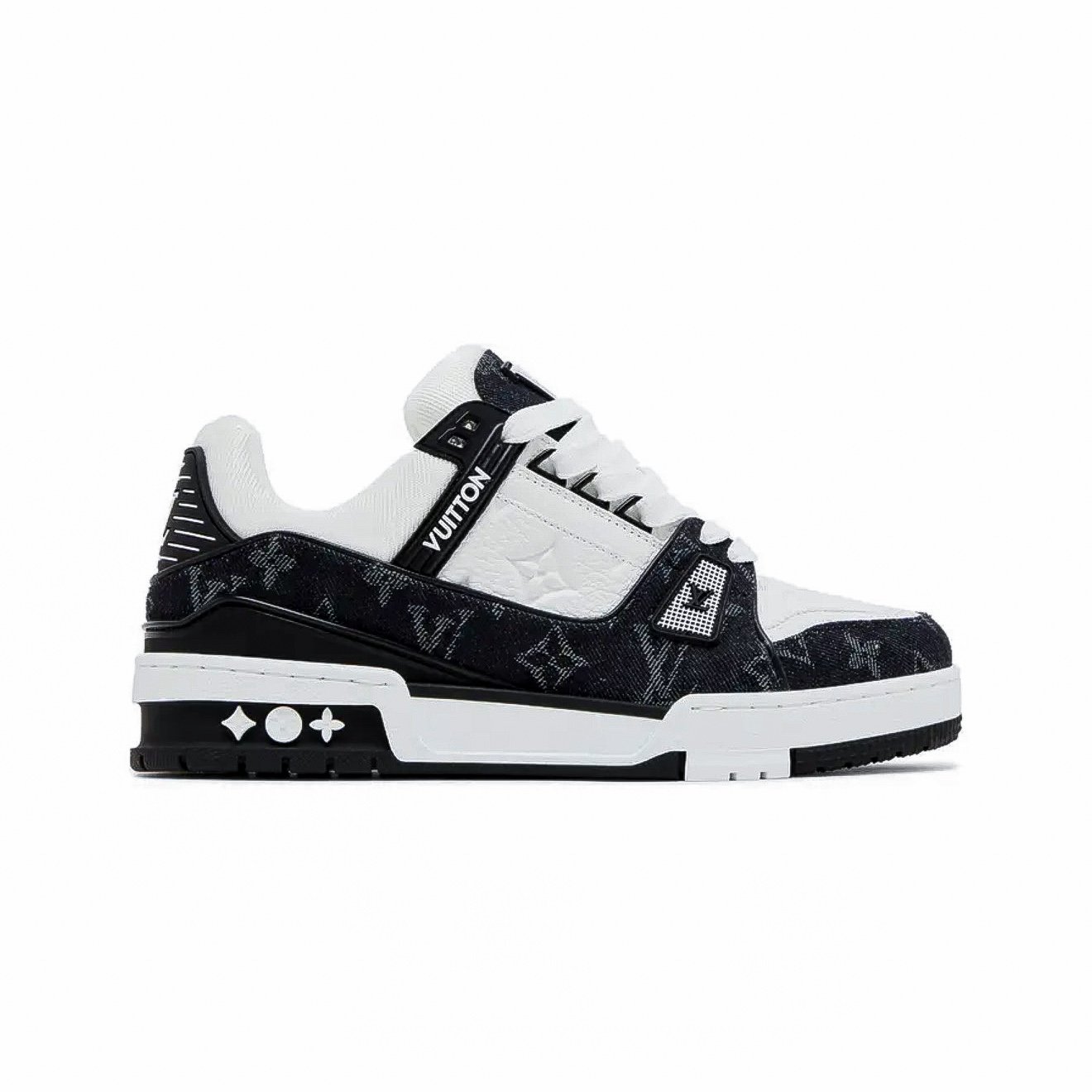 LV TRAINER BLACK WHITE